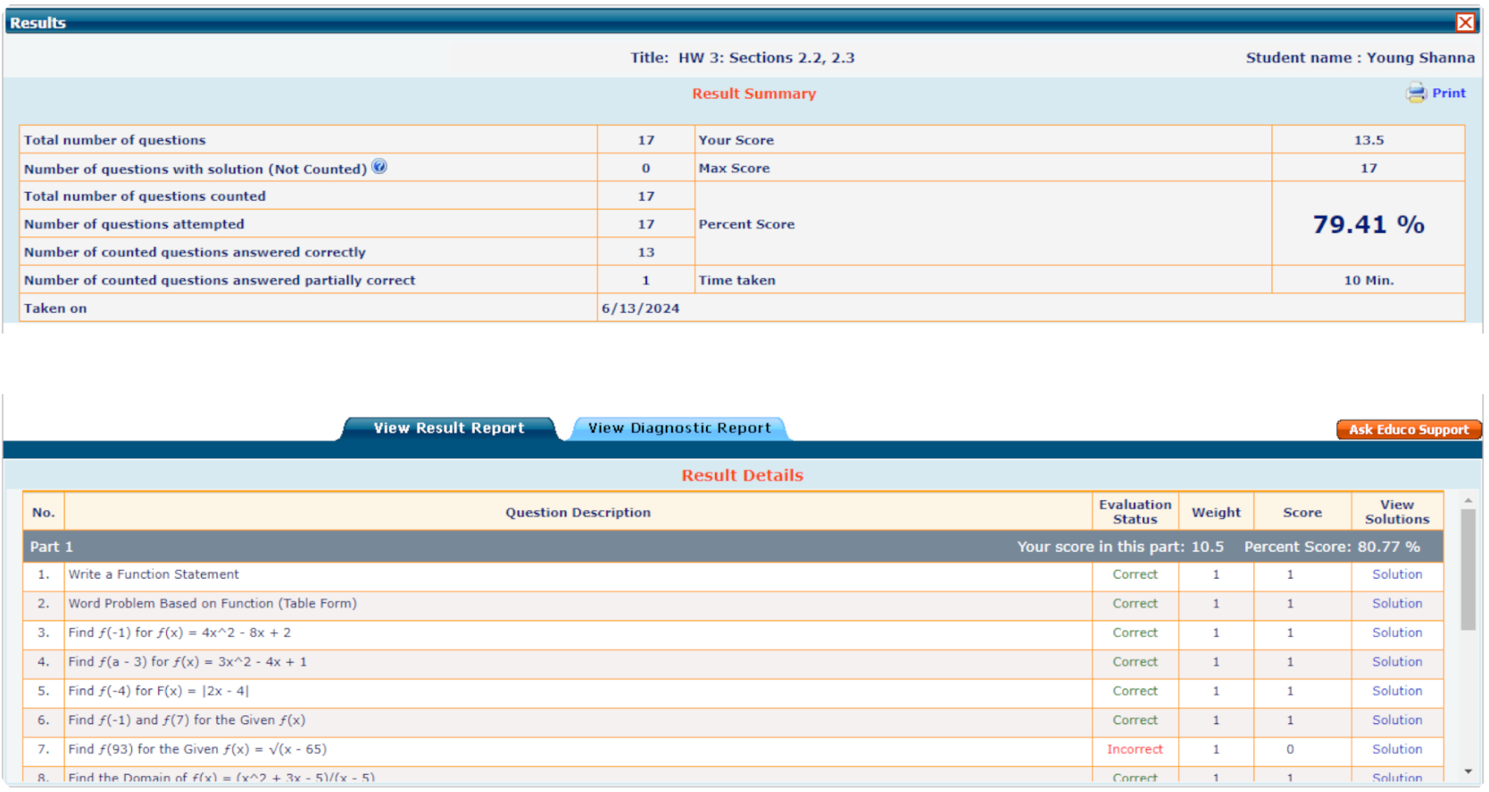 Assessments and Evaluation